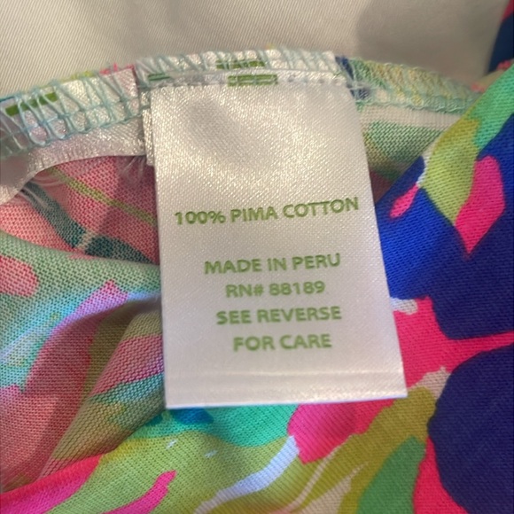 Lilly Pulitzer Pink and Green Coverup Dress - Picture 6 of 7
